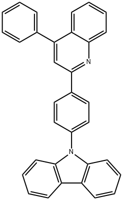 9-(4-(4-苯基喹啉-2-基)苯基)-9H-咔唑 结构式