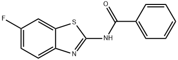 N-(6-fluorobenzo[d]thiazol-2-yl)benzamide 结构式