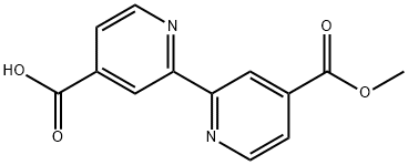 4-(METHOXYCARBONYL)-[2,2-BIPYRIDINE]-4-CARBOXYLIC ACID 结构式