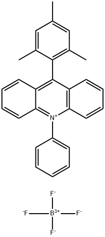 9-三甲基-10-苯基吖啶四氟硼酸盐 结构式
