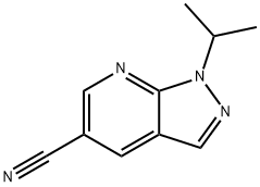 1-异丙基-1H-吡唑并[3,4-B]吡啶-5-腈 结构式