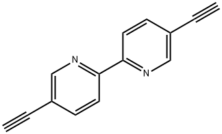 5,5'-双乙炔基-2,2'-联吡啶 结构式