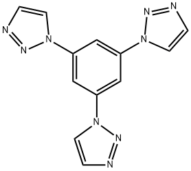 1,3,5-三(1H-1,2,3-三唑-1-基)苯 结构式