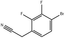 4-溴-2,3-二氟苯乙腈 结构式