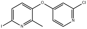 3-((2-chloropyridin-4-yl)oxy)-6-iodo-2-methylpyridine 结构式