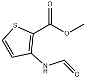 3-甲酰氨基噻吩-2-甲酸甲酯 结构式