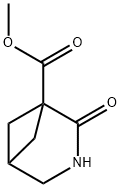 2-氧代-3-氮杂双环[3.1.1]庚烷-1-羧酸甲酯 结构式