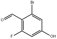 2-溴-6-氟-4-羟基苯甲醛 结构式