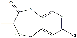 2H-1,4-Benzodiazepin-2-one,7-chloro-1,3,4,5-tetrahydro-3-methyl- 结构式