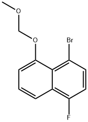 4-溴-1-氟-5-(甲氧基甲氧基)萘 结构式