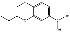 (3-异丁氧基-4-甲氧基苯基)硼酸 结构式