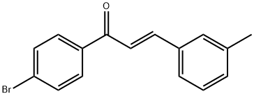 (2E)-1-(4-bromophenyl)-3-(3-methylphenyl)prop-2-en-1-one 结构式