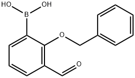 Boronic acid, B-[3-formyl-2-(phenylmethoxy)phenyl]- 结构式