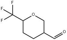 6-(trifluoromethyl)oxane-3-carbaldehyde 结构式