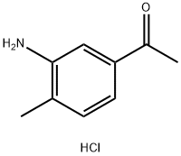 1-(3-amino-4-methylphenyl)ethanone hydrochloride 结构式