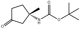 tert-butyl N-(1-methyl-3-oxocyclopentyl)carbamate 结构式