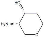 (3S,4R)-3-氨基-4-羟基四氢吡喃 结构式