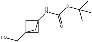 (3-(羟甲基)双环[1.1.1]戊-1-基)氨基甲酸叔丁酯 结构式