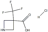 3-(TRIFLUOROMETHYL)AZETIDINE-3-CARBOXYLIC ACID HCL 结构式