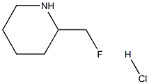 2-(fluoromethyl)piperidine hydrochloride 结构式