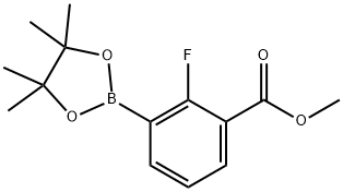 2-氟-3-甲氧羰基苯基硼酸频哪醇酯 结构式