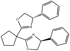 (4S,4'S)-2,2'-环亚戊基双[4,5-二氢-4-苯基噁唑 结构式