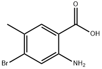 2-氨基-4-溴-5-甲基苯甲酸 结构式