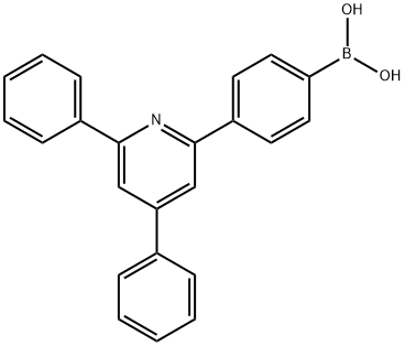 (4-(4,6-二苯基吡啶-2-基)苯基)硼酸 结构式