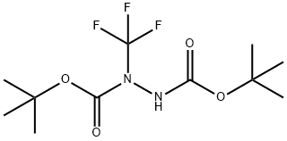 Di-tert-butyl 1-(trifluoromethyl)hydrazine-1,2-dicarboxylate 结构式