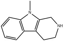 1H-PYRIDO[3,4-B]INDOLE, 2,3,4,9-TETRAHYDRO-9-METHYL- 结构式