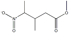 Pentanoic acid, 3-methyl-4-nitro-, methyl ester 结构式