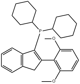2-(2,6-二甲氧基)苯基-3-茚基二环己基膦 结构式