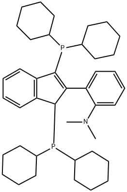 2-(2-N,N-二甲胺基)苯基-3-茚基二(二环己基膦) 结构式