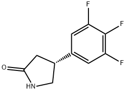 (4R)-4-(3,4,5-三氟苯基)吡咯烷-2-酮 结构式