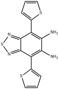 4,7-二(噻吩-2-基)苯并[C][1,2,5]噻二唑-5,6-二胺 结构式