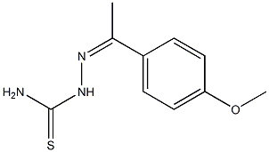 [1-(4-methoxyphenyl)ethylideneamino]thiourea 结构式