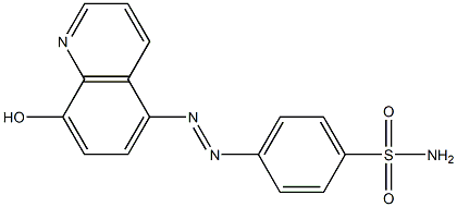 Benzenesulfonamide,4-[2-(8-hydroxy-5-quinolinyl)diazenyl]- 结构式