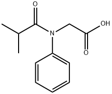 2-(N-phenylisobutyramido)acetic acid 结构式