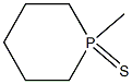 Phosphorinane, 1-methyl-, 1-sulfide 结构式