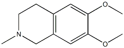 6.7-二甲氧基-2-甲基-1.2.3.4-四氢异喹啉 结构式