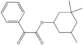 3,3,5-三甲基环己基 2-氧亚基-2-苯基醋酸盐 结构式