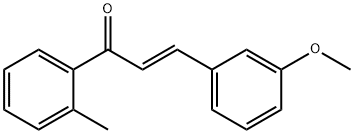 (2E)-3-(3-methoxyphenyl)-1-(2-methylphenyl)prop-2-en-1-one 结构式