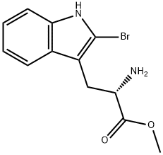 DL-2-溴色氨酸甲酯 结构式