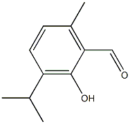 Benzaldehyde, 2-hydroxy-6-methyl-3-(1-methylethyl)- 结构式
