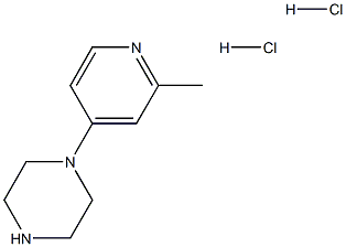 1-(2-甲基吡啶-4-基)哌嗪 二盐酸盐 结构式