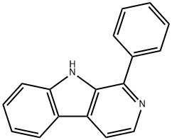 1-苯基-Β-咔啉 结构式