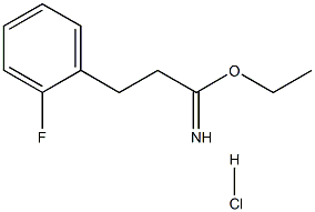 ethyl 2-(2-fluorophenyl)ethanecarboximidate hydrochloride 结构式