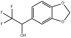 1-(苯并[D][1,3]二氧戊环-5-基)-2,2,2-三氟乙烷-1-醇 结构式