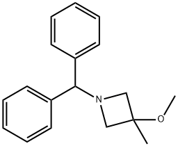 1-BENZHYDRYL-3-METHOXY-3-METHYLAZETIDINE 结构式