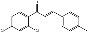 (2E)-1-(2,4-dichlorophenyl)-3-(4-methylphenyl)prop-2-en-1-one 结构式